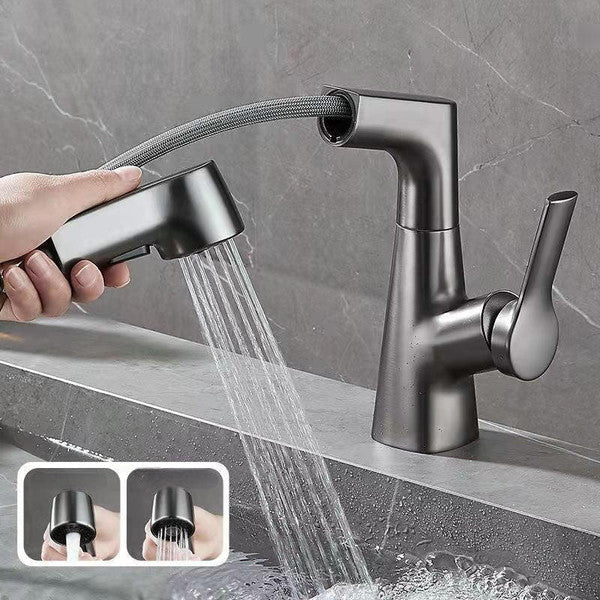 Versatile Bathroom Faucet with 360-Degree Hand Shower