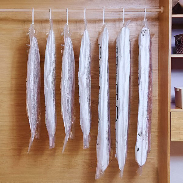 Vertical Vacuum Storage Bags for Space-Saving Solutions (4-Pack)
