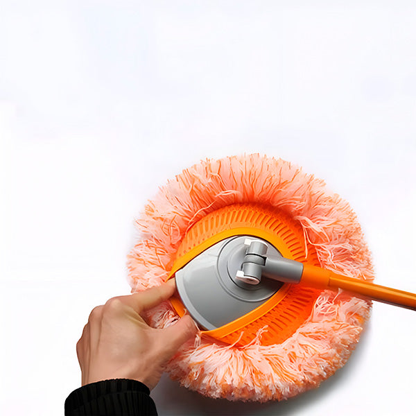 Flexible Round Cleaning Mop with 360° Swivel Head