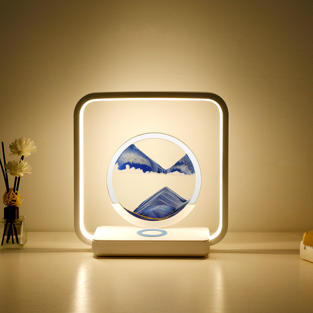 Serene Sand Art Lamp with Adjustable Brightness & Colors