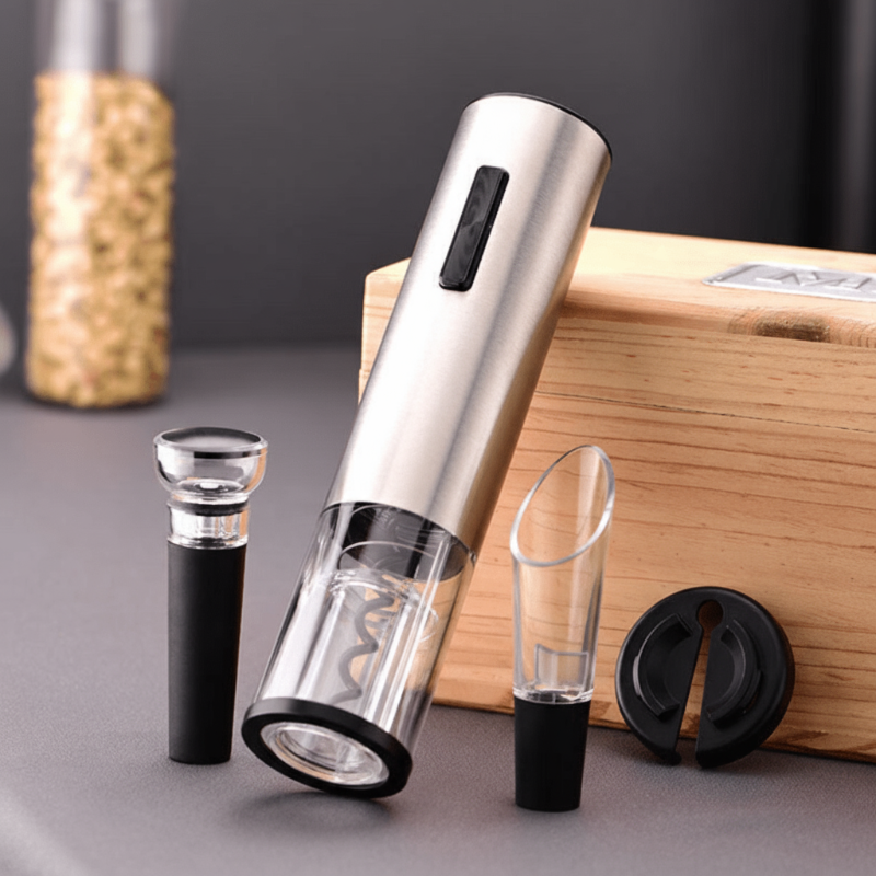 Effortless Electric Wine Opener Set for Seamless Entertaining