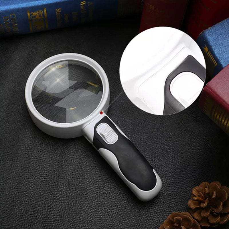 Illuminated Magnifier | 20X Zoom for Effortless Reading