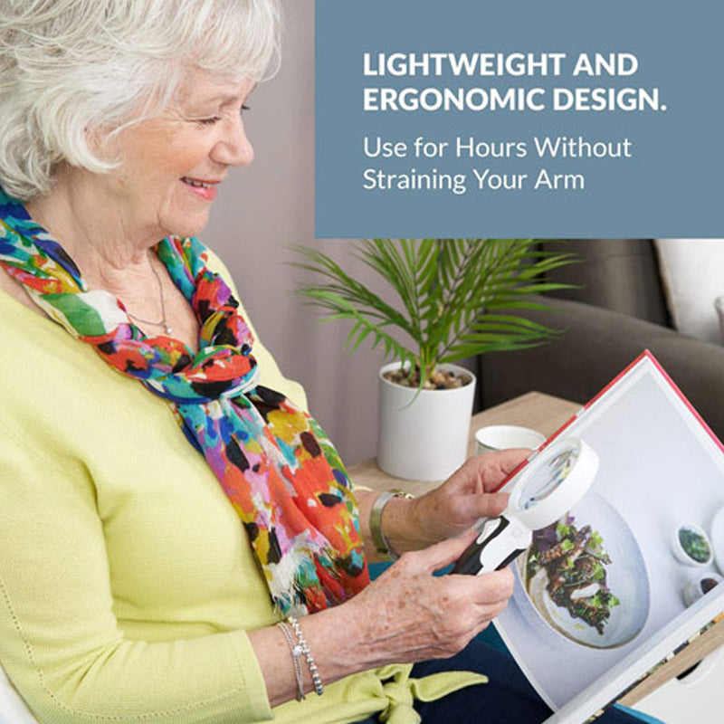 Illuminated Magnifier | 20X Zoom for Effortless Reading