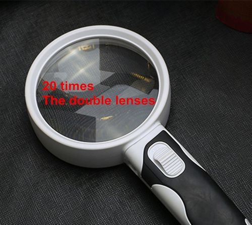 Illuminated Magnifier | 20X Zoom for Effortless Reading