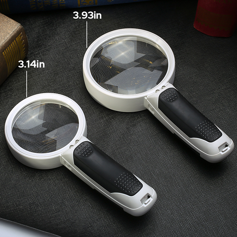 Illuminated Magnifier | 20X Zoom for Effortless Reading