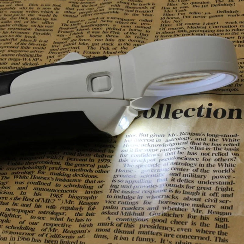 Illuminated Magnifier | 20X Zoom for Effortless Reading