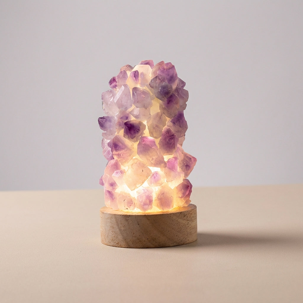 Natural Crystal Design Lamp - Tranquil Lighting Solution