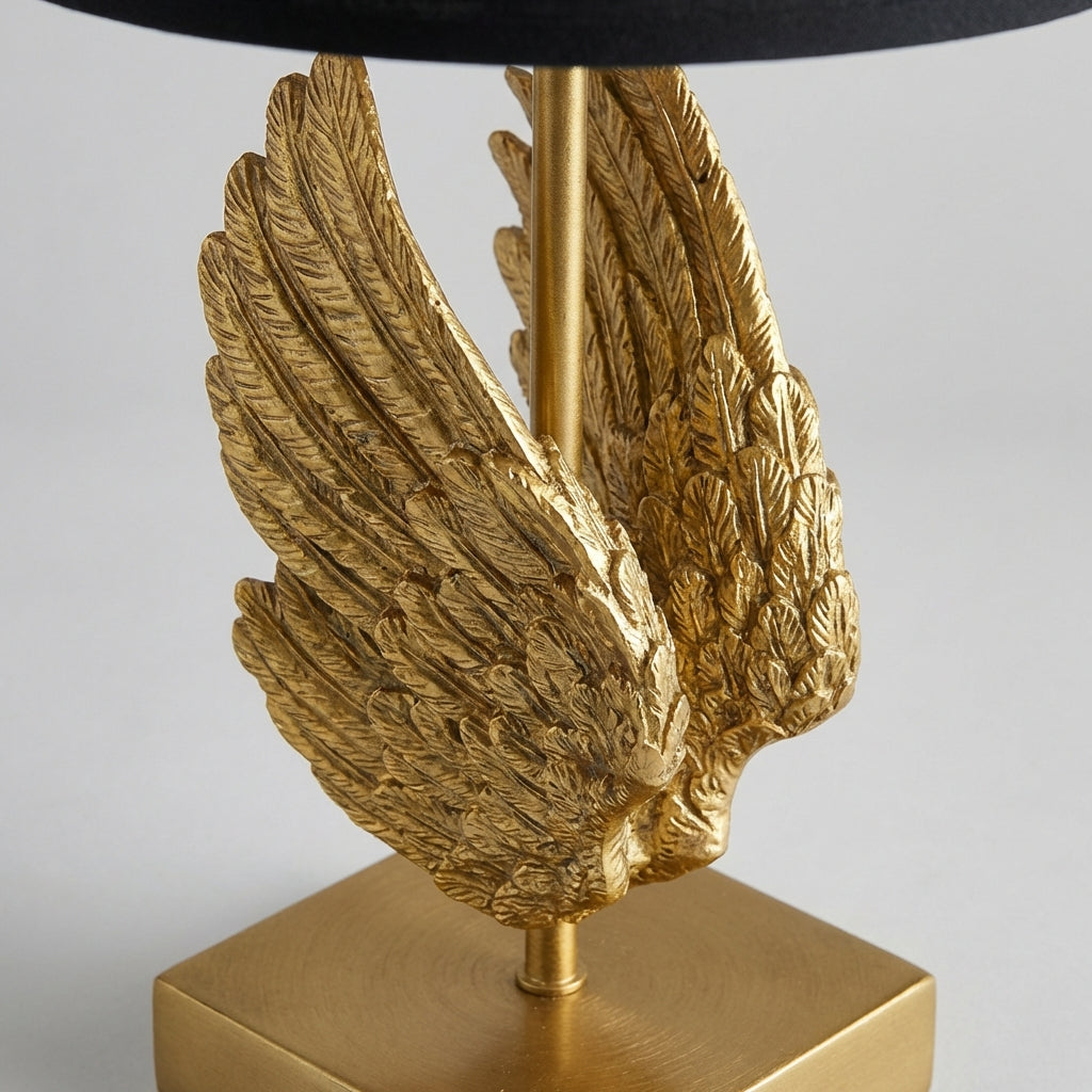 Decorative Table Lamp with Wing Design