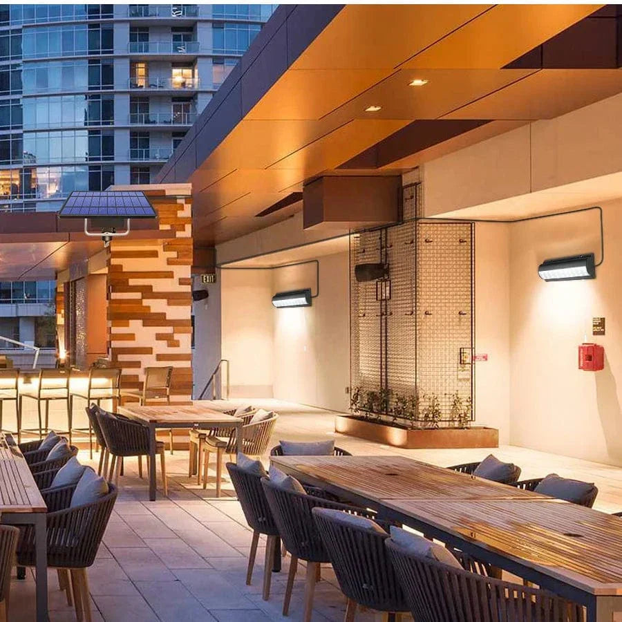 Solar-Operated Outdoor Pendant Light with Dual Options