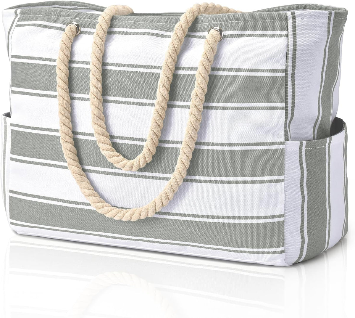 Spacious Waterproof Beach Bag with Versatile Pockets for Fun in the Sun