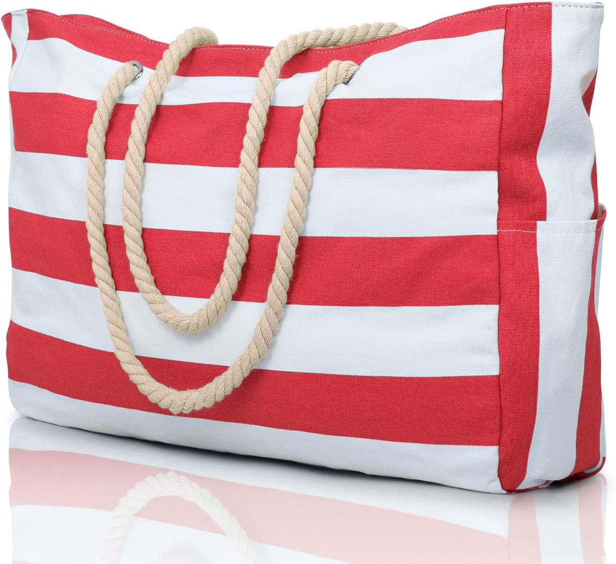Spacious Waterproof Beach Bag with Versatile Pockets for Fun in the Sun