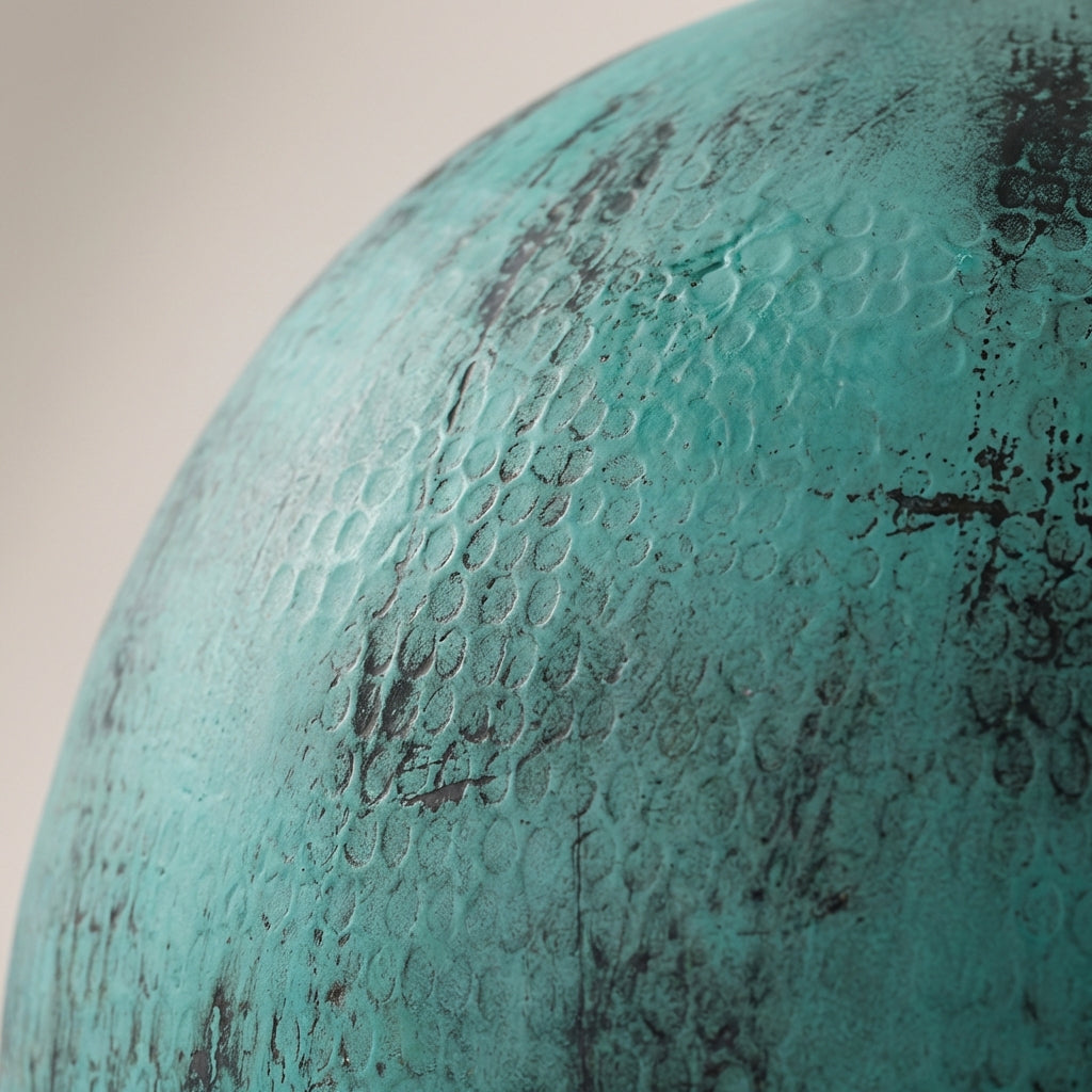 Turquoise Patina Pendant Lighting Fixture