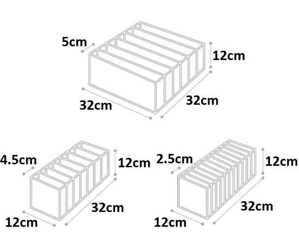 Elegant Underwear Organizer Set for Neat Storage