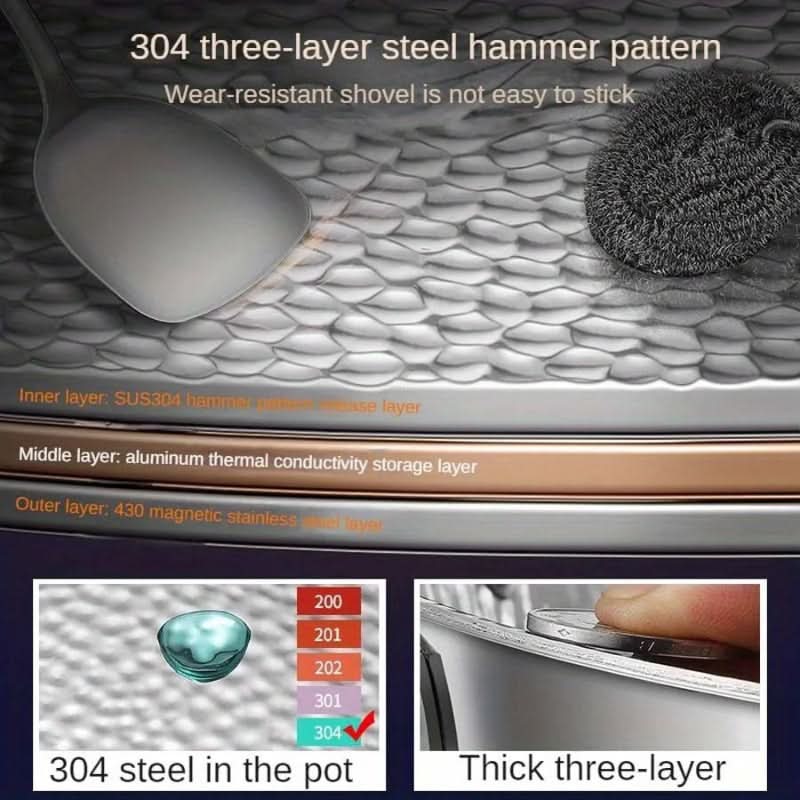 Chef's Haven - Curved-Base Wok for Induction and High-Heat Cooking