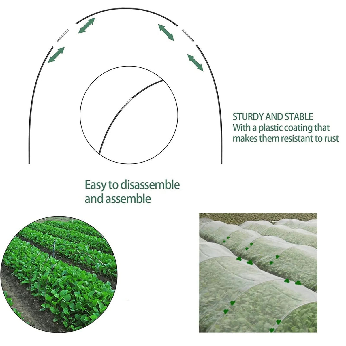 EcoGrow – 5-Piece Outdoor Plant Protection Tunnel