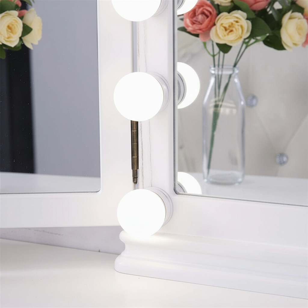 Illuminated Mirror with PVC Frame