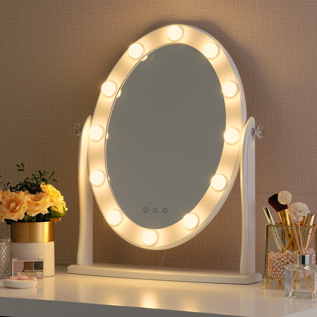 Illuminated Mirror with PVC Frame