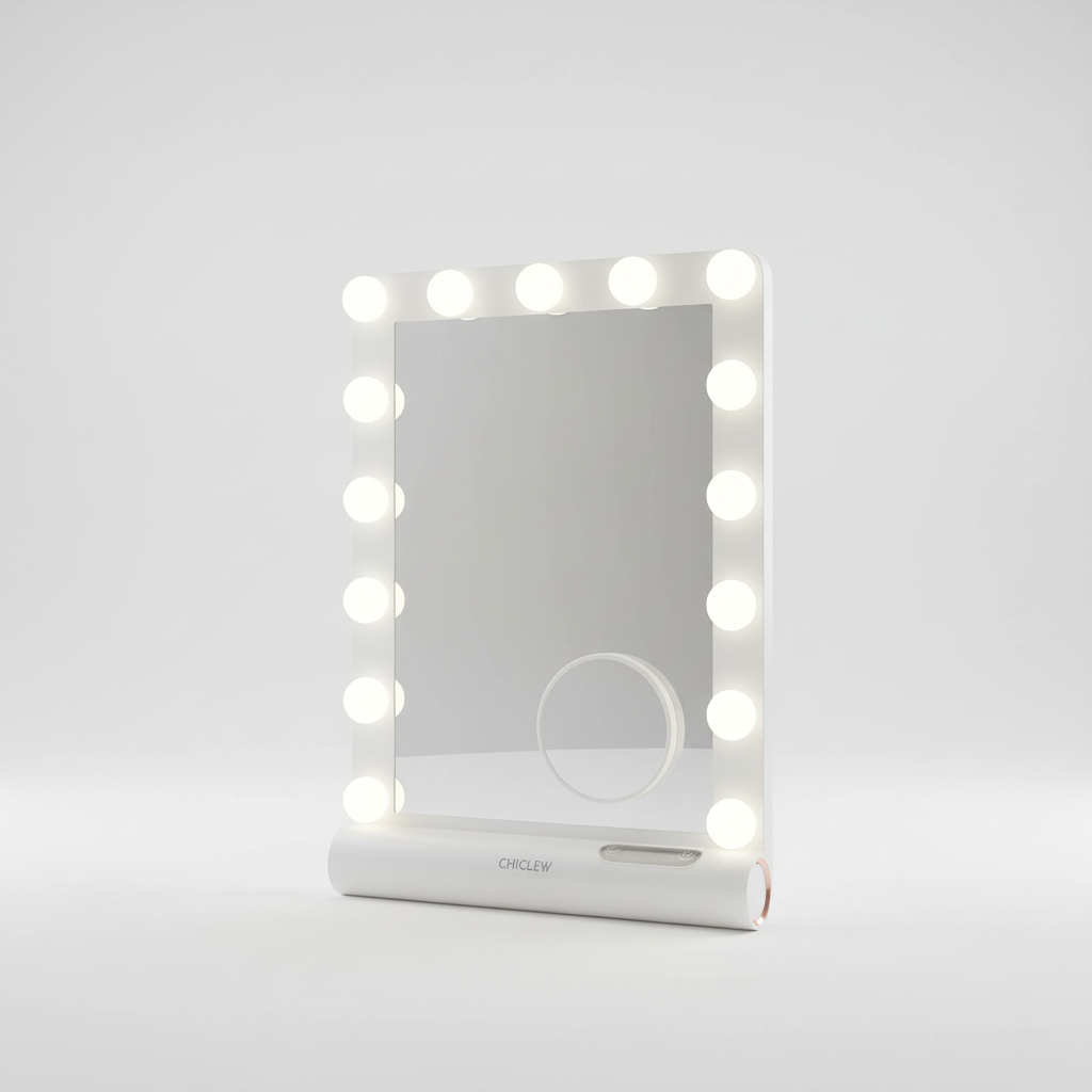 Illuminated Mirror with PVC Frame