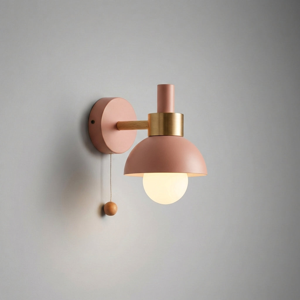 Wall Sconce in Soft Pastel Colors