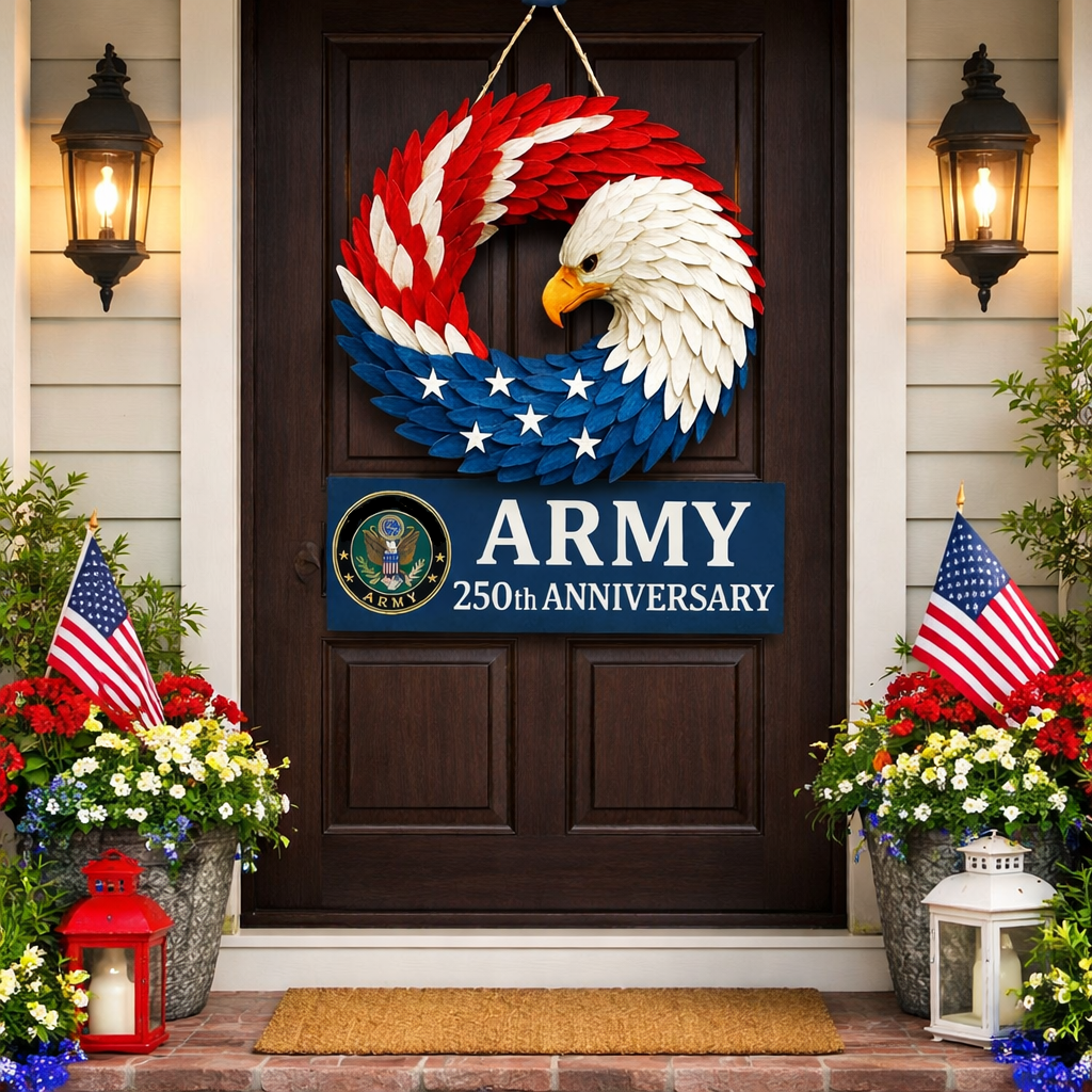 Majestic Freedom Wreath | Elegant Evergreen Home Decor