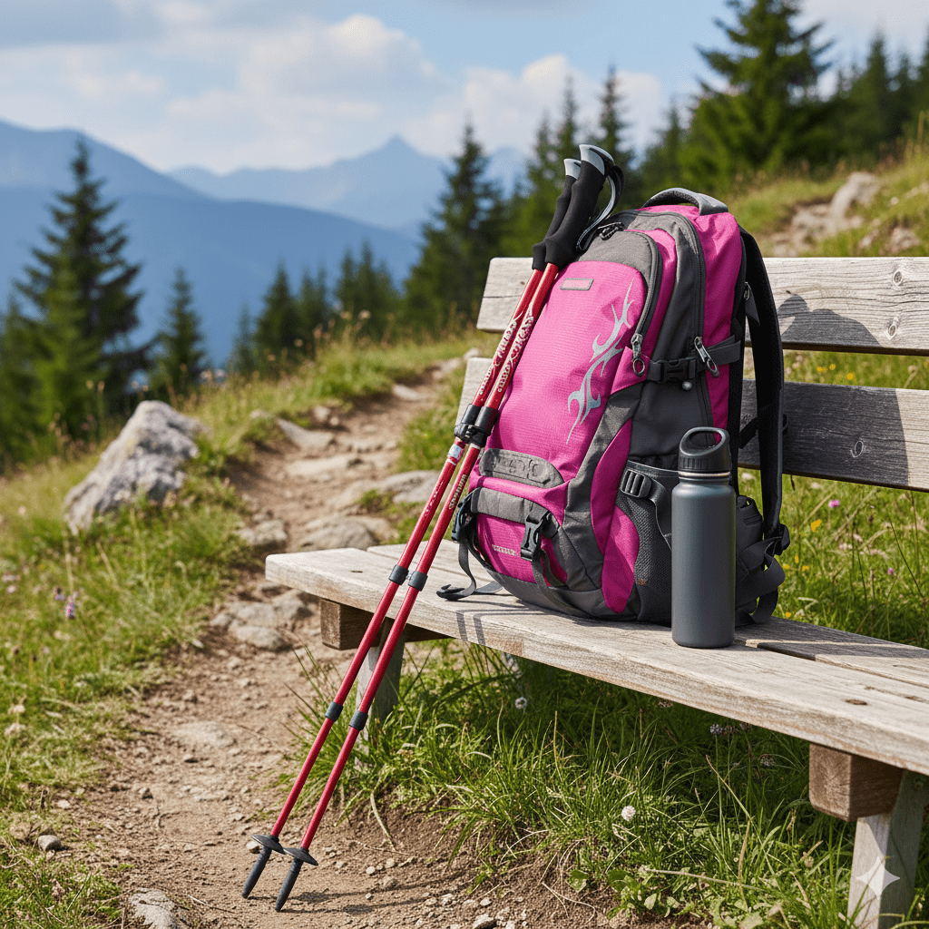 PeakStride – Lightweight Adjustable Hiking Poles for Stability