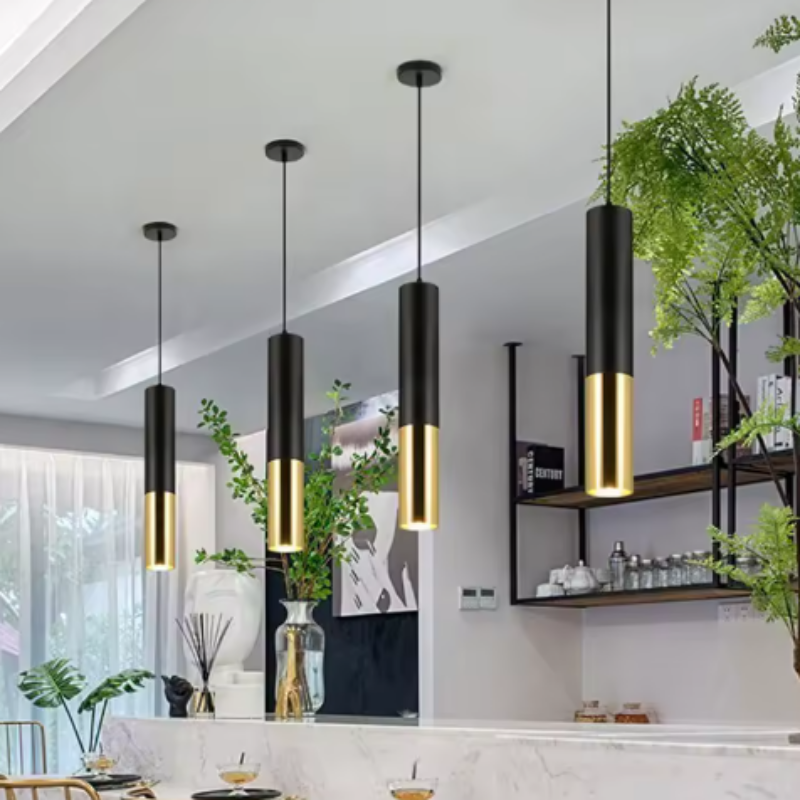 Stylish Adjustable Pendant Light with Versatile LED Options