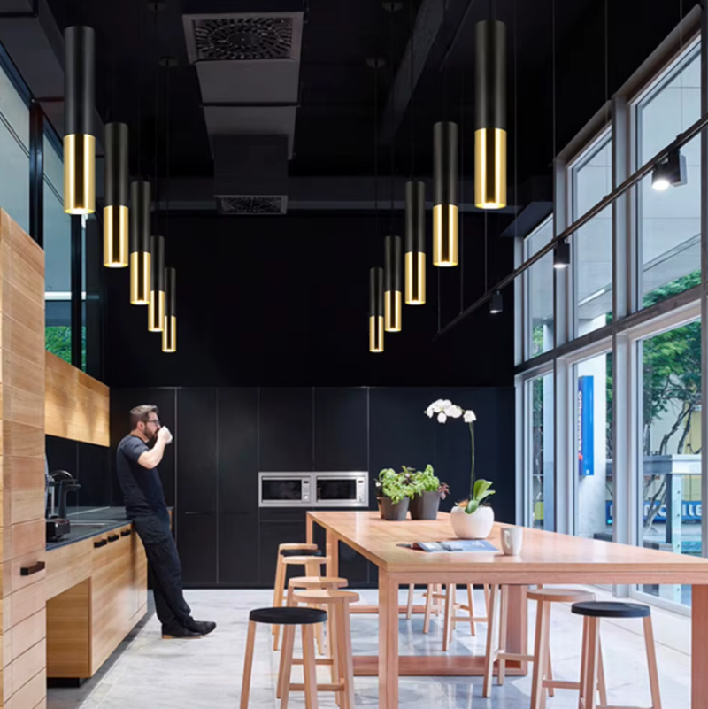 Stylish Adjustable Pendant Light with Versatile LED Options