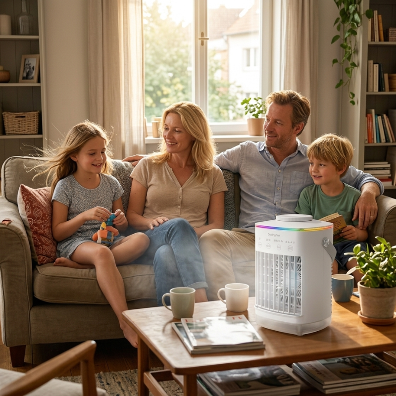 Compact Cooling Companion | Versatile 3-in-1 Air Purifier