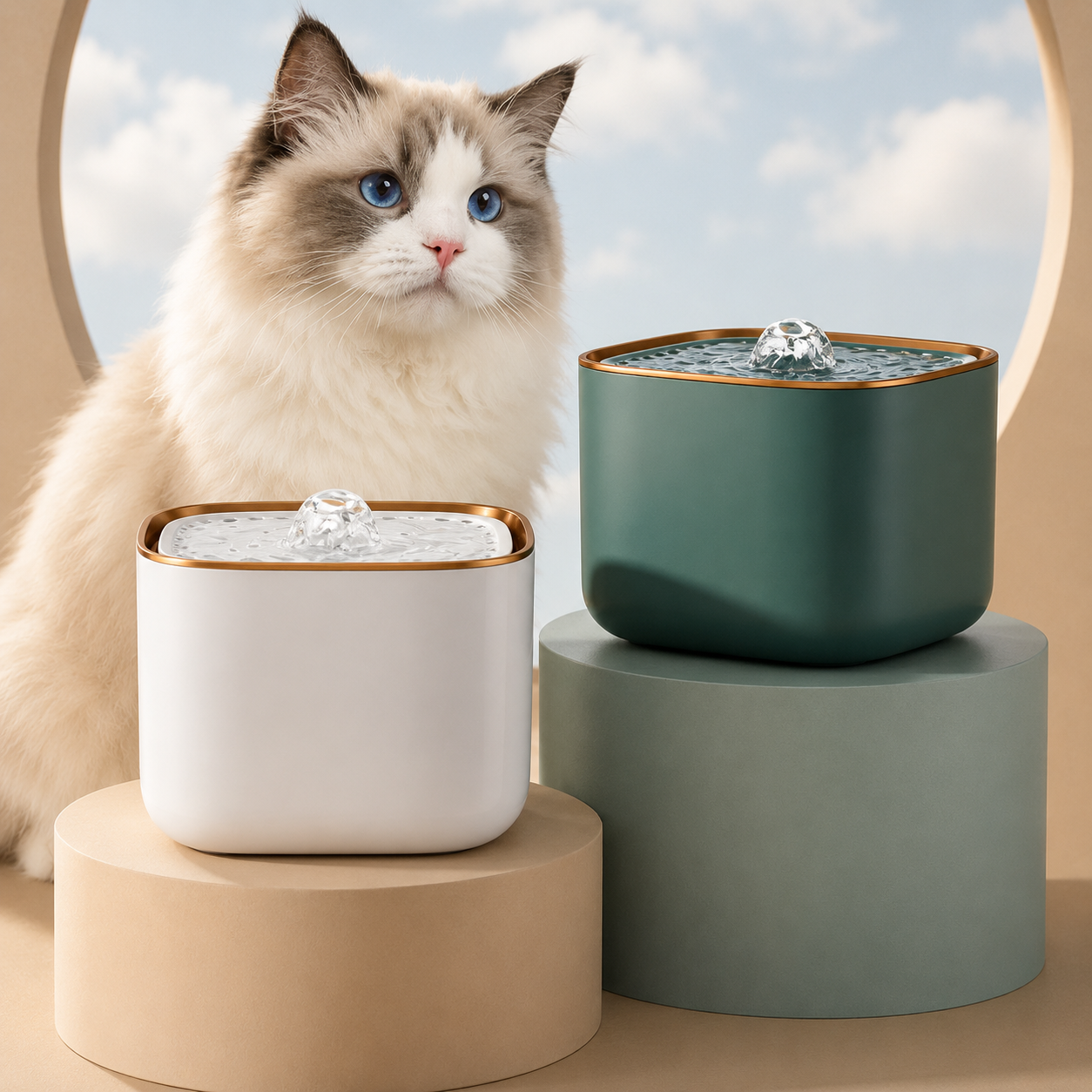 HydraFlow Pet Water Station | Automatic Filtering Dispenser