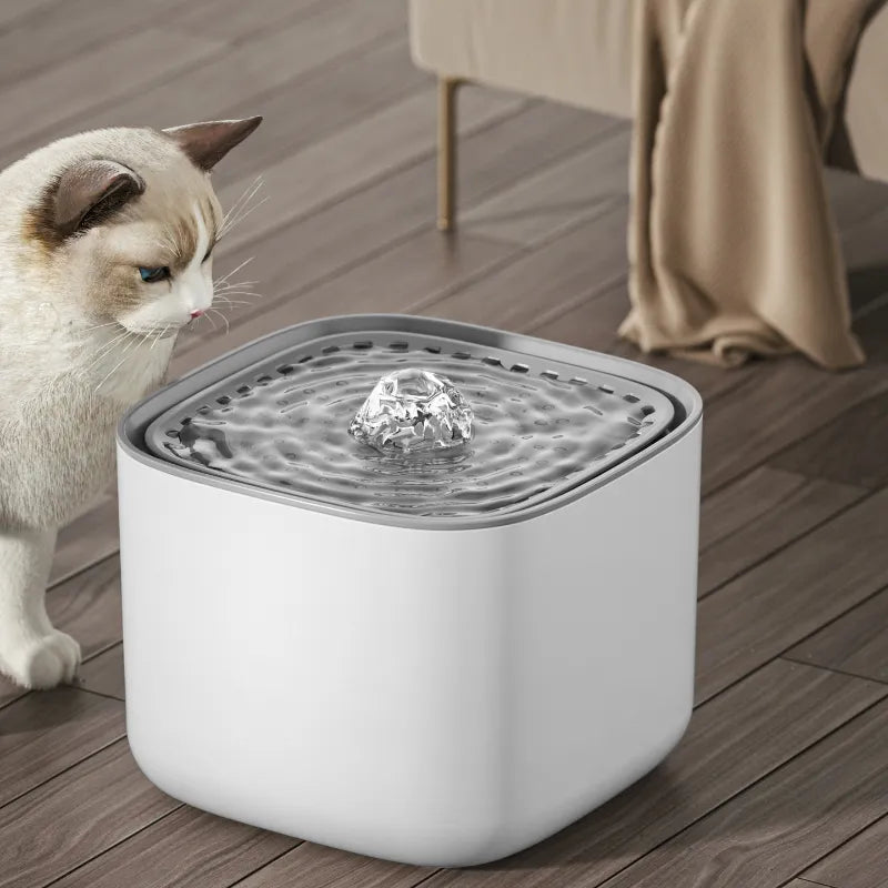 WhisperFlow Pet Water Dispenser | 3L Fountain with Customizable Flow