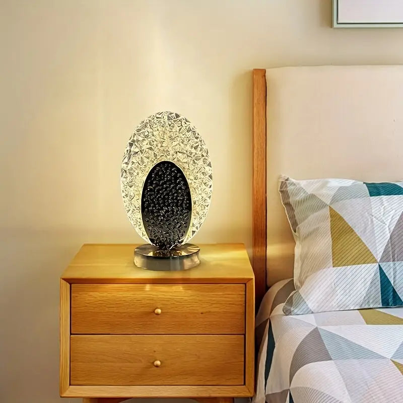 Table Lamp with Peacock Design - Feather-Inspired Lighting