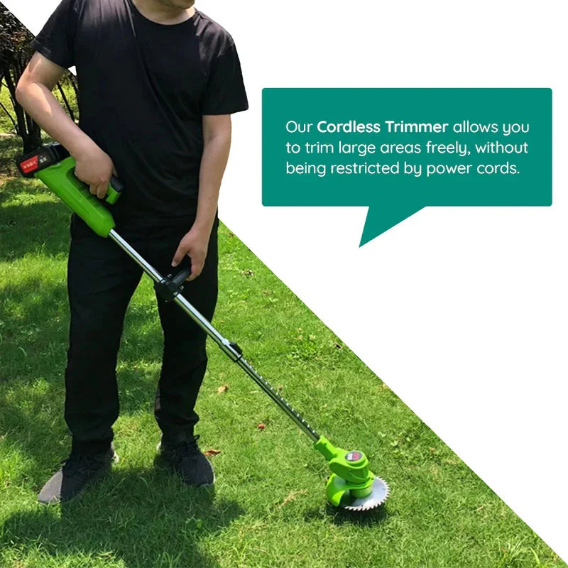 Effortless Cordless Lawn Care Trimmer with High Power