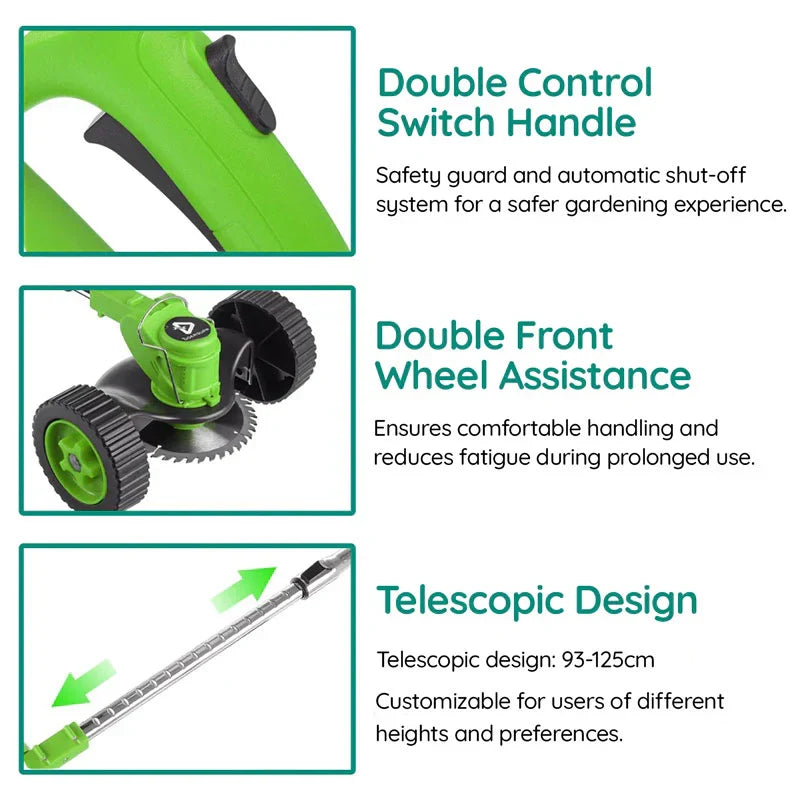 Effortless Cordless Lawn Care Trimmer with High Power