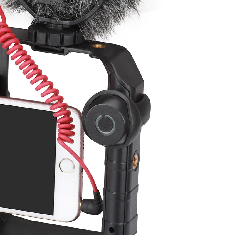 Pro Video Stabilizer for Smartphones with Integrated Lighting