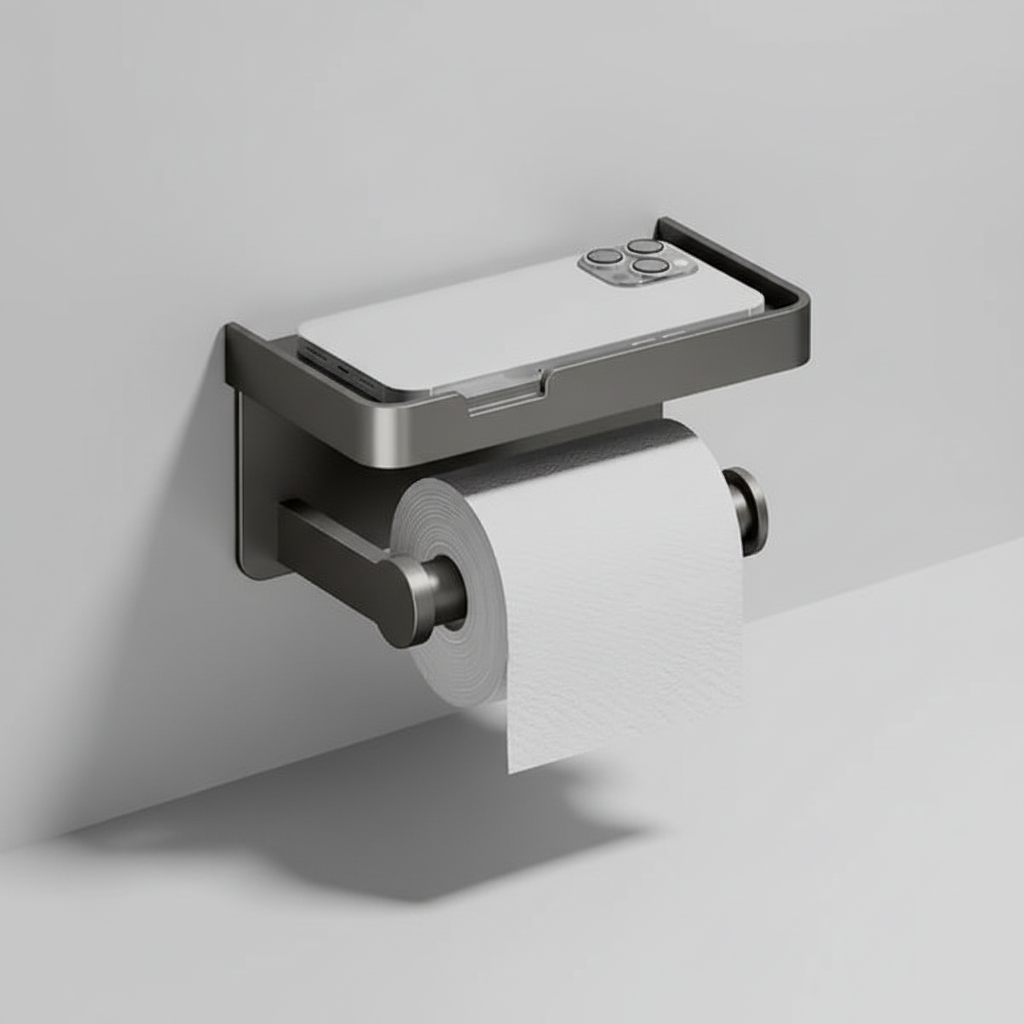 Compact Toilet Paper Dispenser for Small Spaces