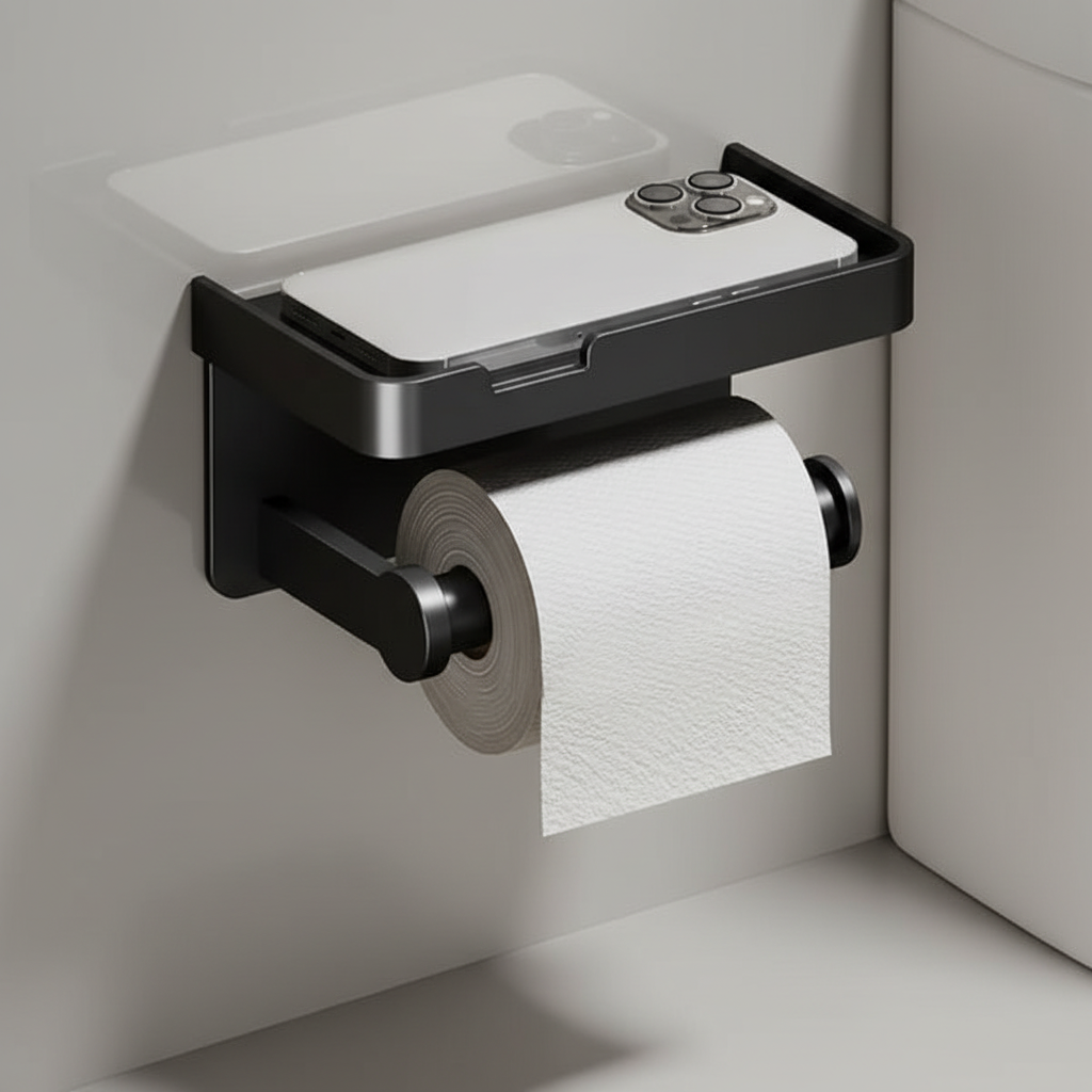 Compact Toilet Paper Dispenser for Small Spaces