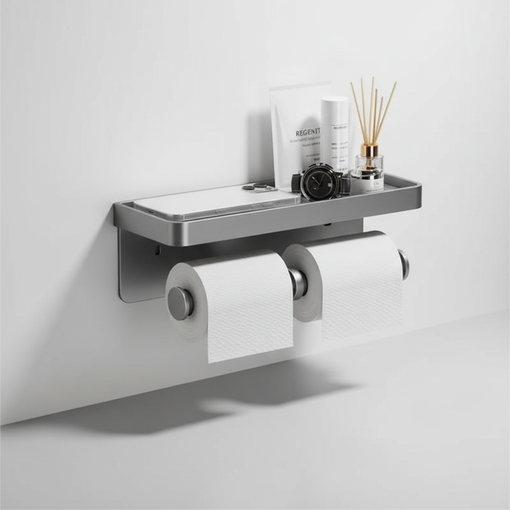 Compact Toilet Paper Dispenser for Small Spaces