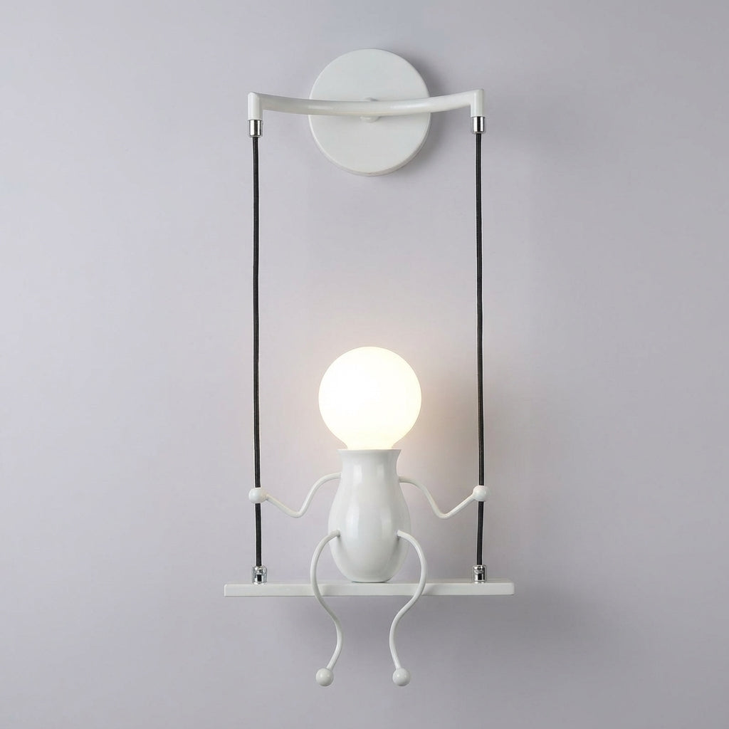 Whimsical Wall Light with Swinging Design
