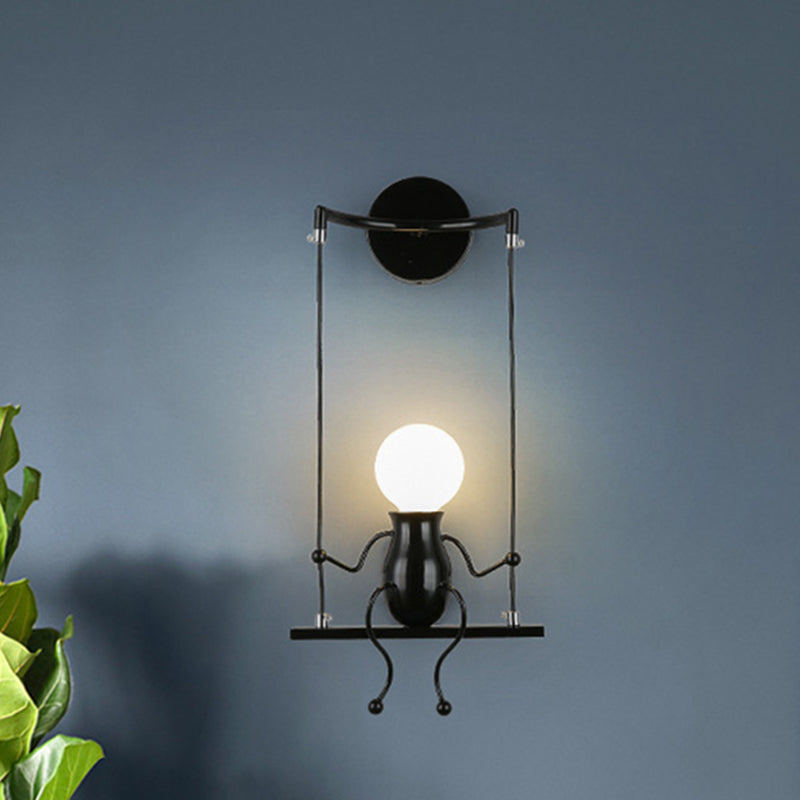Whimsical Wall Light with Swinging Design