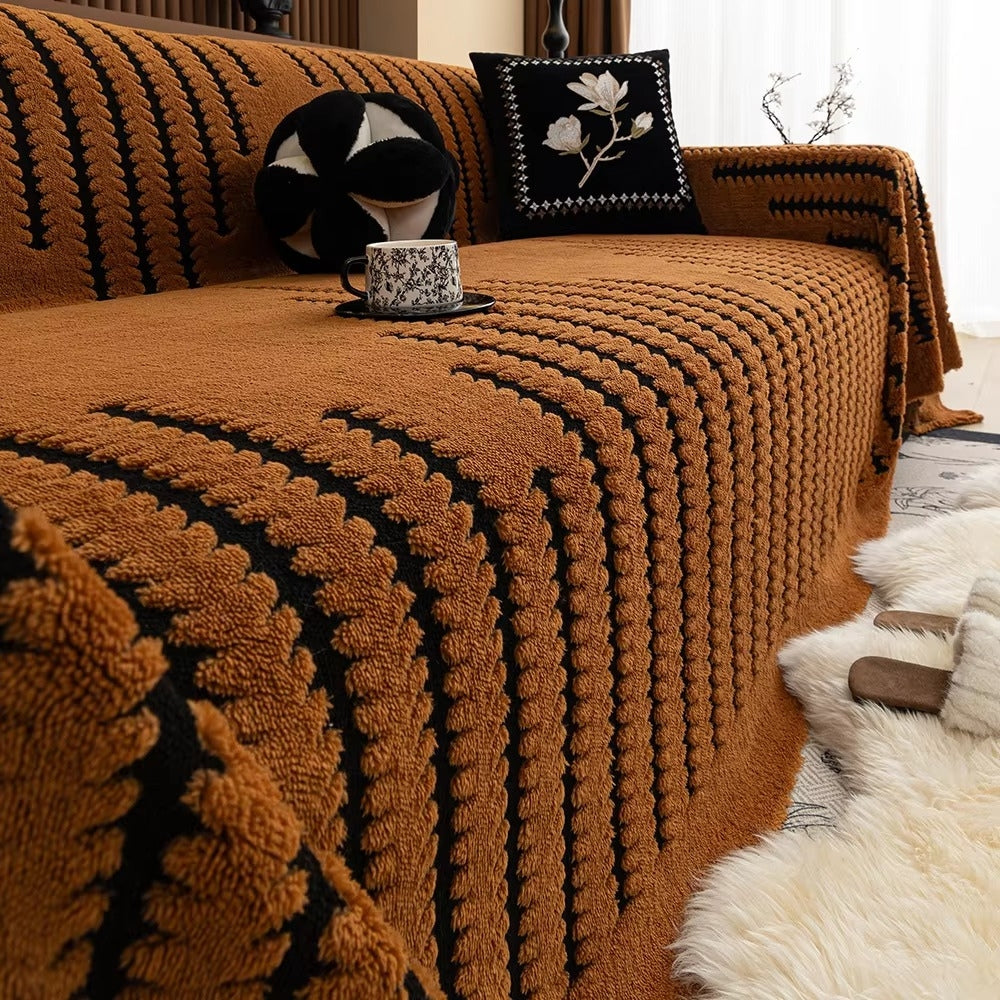 Elegant Non-Slip Sofa Protector for Loveseat and Sectional