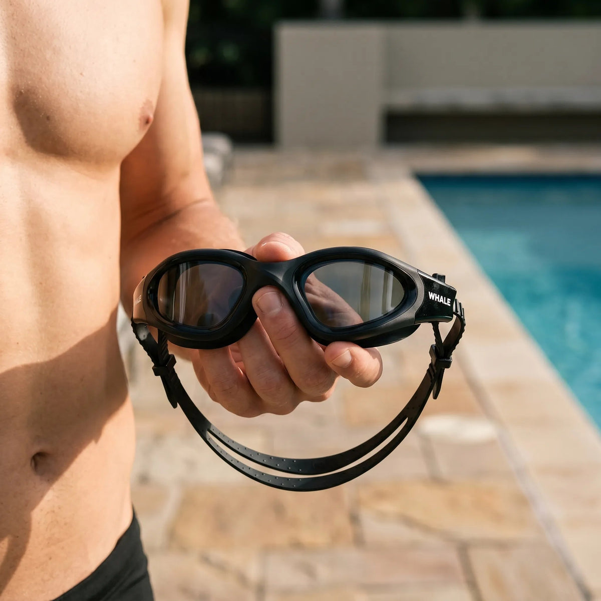Comfort Fit Swim Goggles with Curved Lenses for Clear Vision