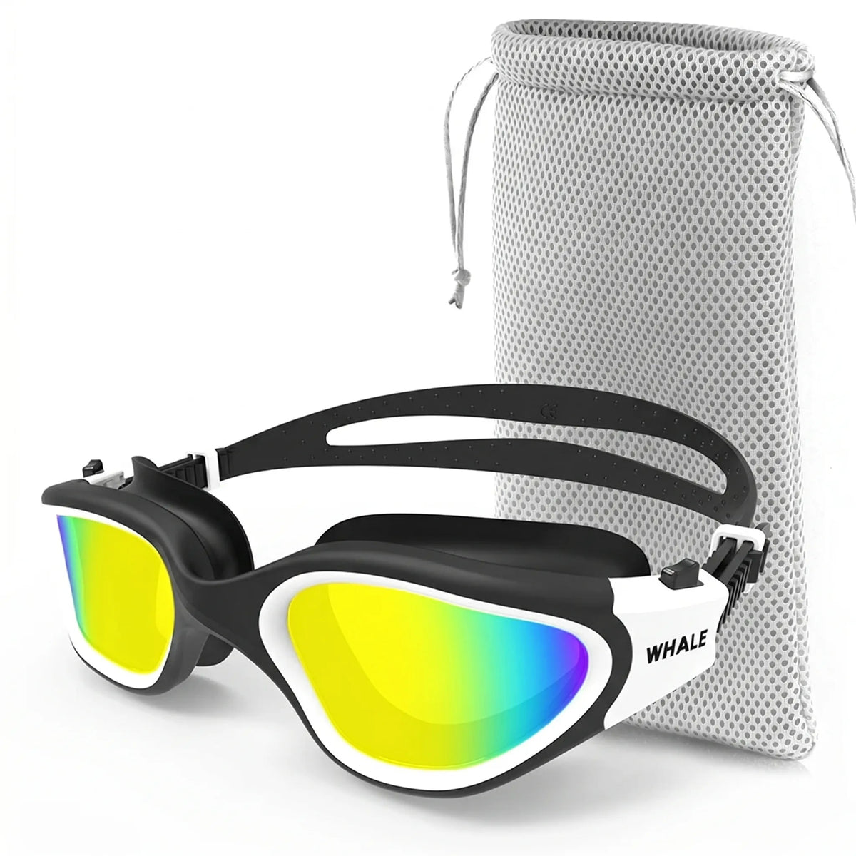 Comfort Fit Swim Goggles with Curved Lenses for Clear Vision