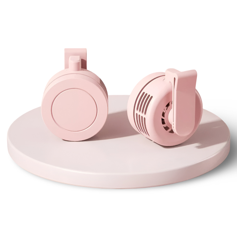 Wearable Personal Cooling Fan - Adjustable Clip-On Design
