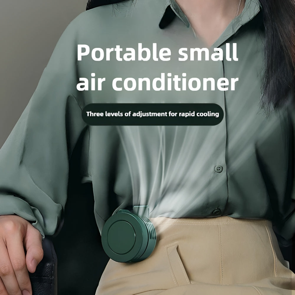 Wearable Personal Cooling Fan - Adjustable Clip-On Design