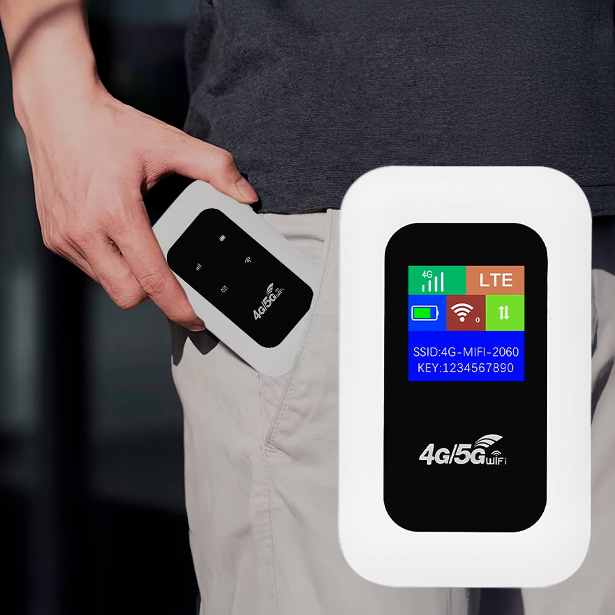 Compact 5G Mobile Wi-Fi Hub | Secure & Long-Lasting Connectivity