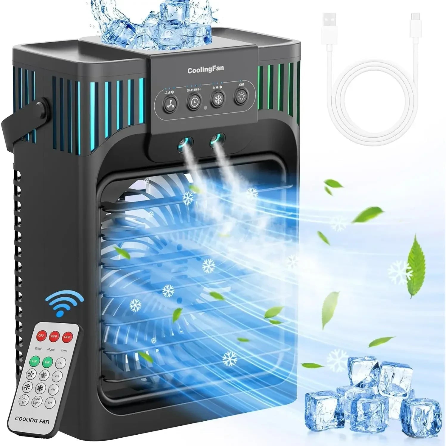Compact Personal Air Cooler | Efficient Desktop Climate Control