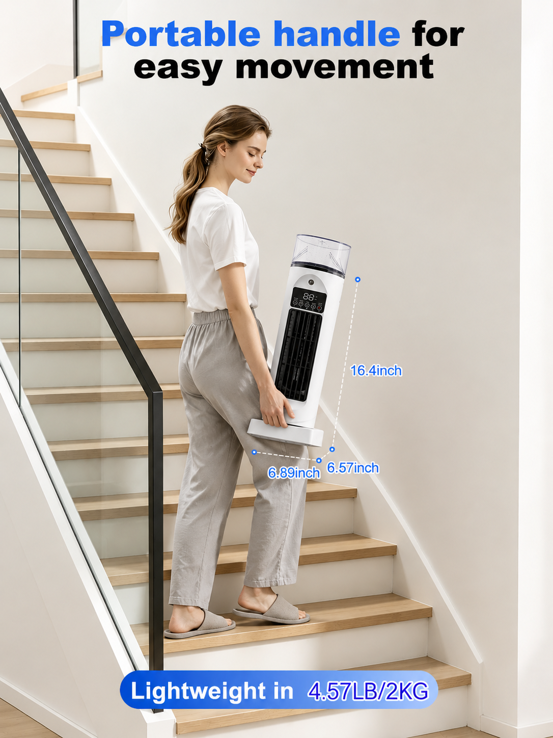 Compact 4-in-1 Air Cooler for Personalized Comfort