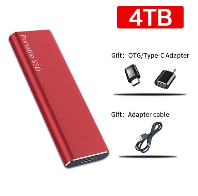 4TB Sleek Portable Storage Drive | USB-C with Quick Transfer