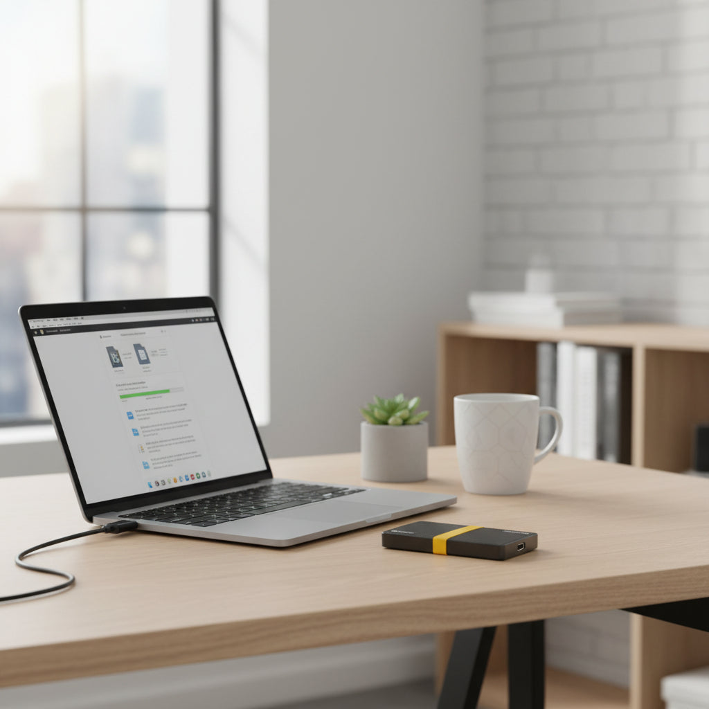 SlimTech Portable SSD for Effortless File Management