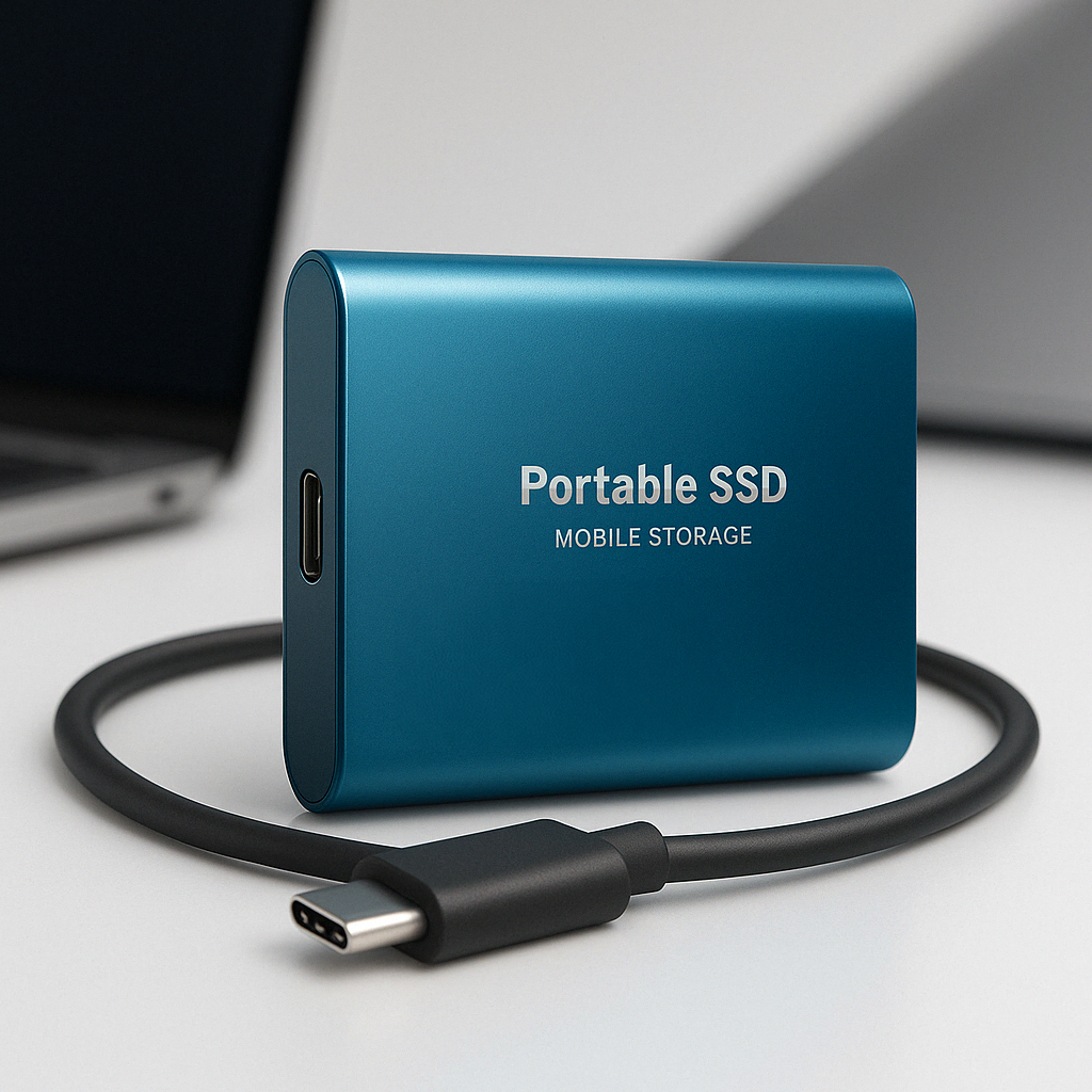 Ultra-Fast External Solid-State Drive with USB-C Connectivity